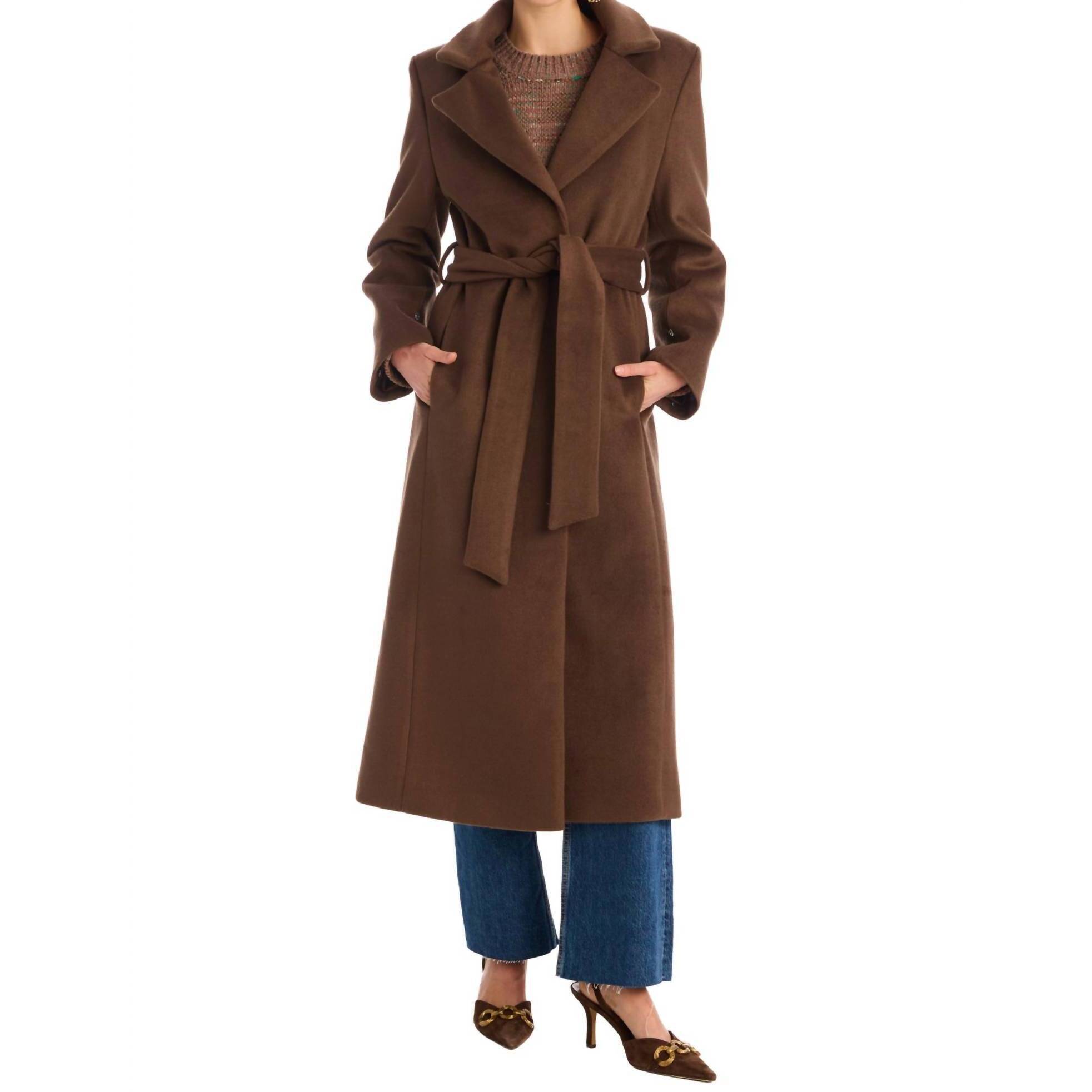 New Allison New York Valencia Coat In Mocha